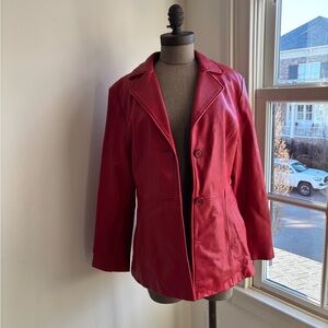 Elegant Red Women's Blazer